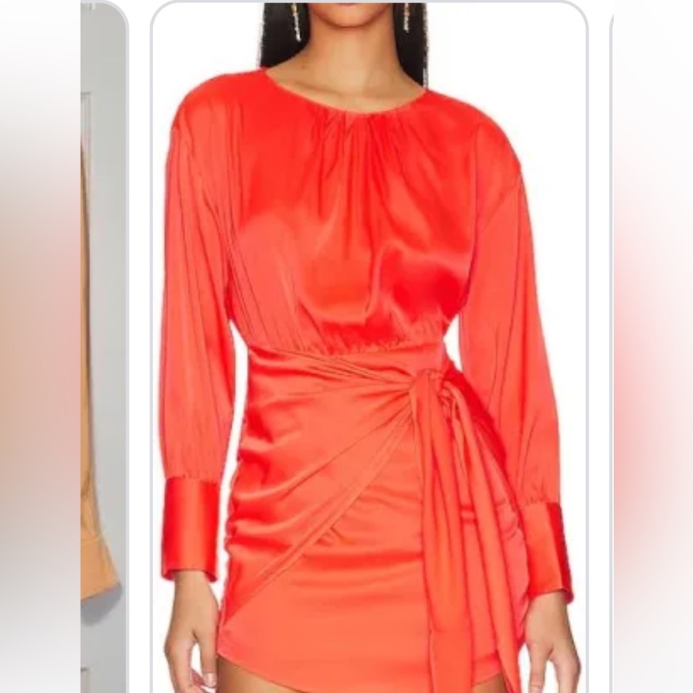 Never worn Steve Madden orange mini!